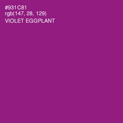 #931C81 - Violet Eggplant Color Image