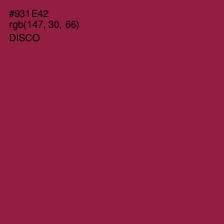 #931E42 - Disco Color Image