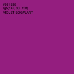 #931E80 - Violet Eggplant Color Image