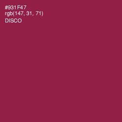 #931F47 - Disco Color Image