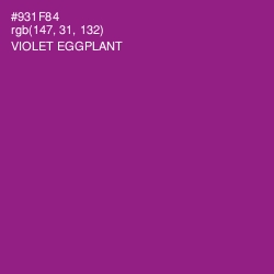 #931F84 - Violet Eggplant Color Image