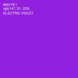 #931FE1 - Electric Violet Color Image