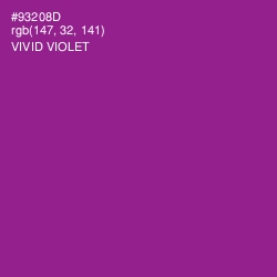 #93208D - Vivid Violet Color Image