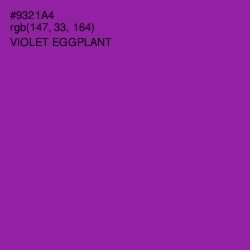 #9321A4 - Violet Eggplant Color Image