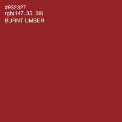 #932327 - Burnt Umber Color Image