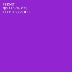 #9324D1 - Electric Violet Color Image