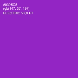 #9325C5 - Electric Violet Color Image