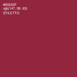 #93263F - Stiletto Color Image