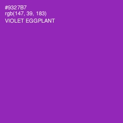 #9327B7 - Violet Eggplant Color Image