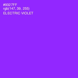 #9327FF - Electric Violet Color Image