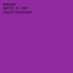 #9329A2 - Violet Eggplant Color Image