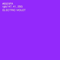 #9329FA - Electric Violet Color Image