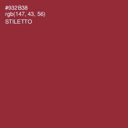 #932B38 - Stiletto Color Image