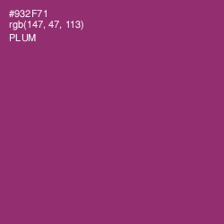 #932F71 - Plum Color Image