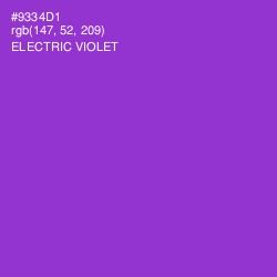 #9334D1 - Electric Violet Color Image