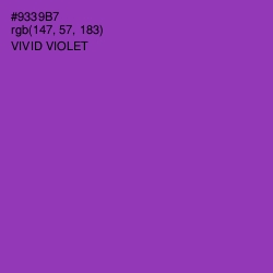 #9339B7 - Vivid Violet Color Image