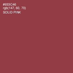 #933C46 - Solid Pink Color Image
