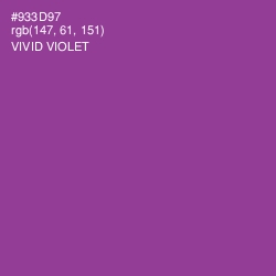 #933D97 - Vivid Violet Color Image