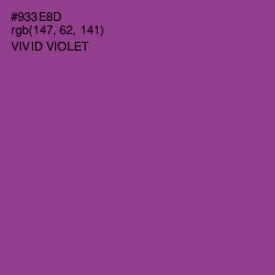 #933E8D - Vivid Violet Color Image