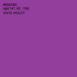 #933E9C - Vivid Violet Color Image