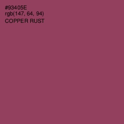 #93405E - Copper Rust Color Image