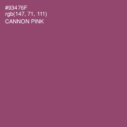 #93476F - Cannon Pink Color Image