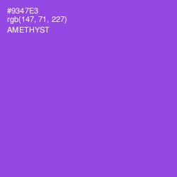 #9347E3 - Amethyst Color Image
