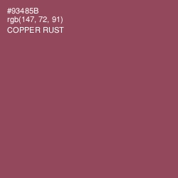 #93485B - Copper Rust Color Image