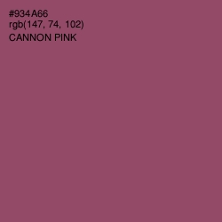 #934A66 - Cannon Pink Color Image