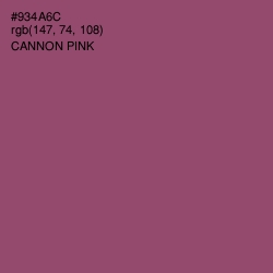 #934A6C - Cannon Pink Color Image