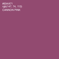 #934A71 - Cannon Pink Color Image