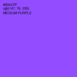 #934CFF - Medium Purple Color Image