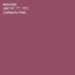 #934D65 - Cannon Pink Color Image