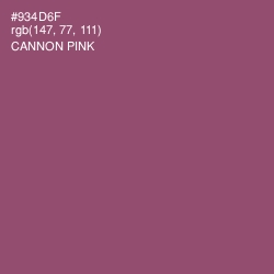 #934D6F - Cannon Pink Color Image