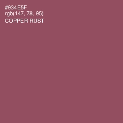 #934E5F - Copper Rust Color Image