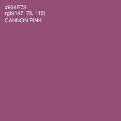 #934E73 - Cannon Pink Color Image