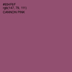 #934F6F - Cannon Pink Color Image