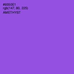 #9350E1 - Amethyst Color Image