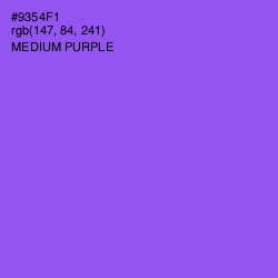 #9354F1 - Medium Purple Color Image