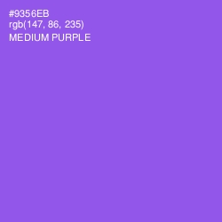 #9356EB - Medium Purple Color Image