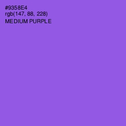 #9358E4 - Medium Purple Color Image