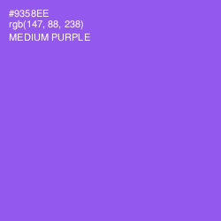 #9358EE - Medium Purple Color Image