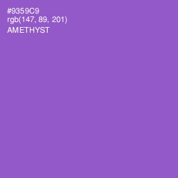 #9359C9 - Amethyst Color Image
