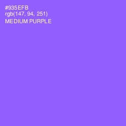 #935EFB - Medium Purple Color Image