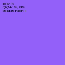 #9361F9 - Medium Purple Color Image