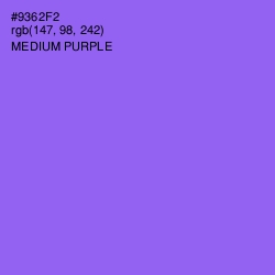 #9362F2 - Medium Purple Color Image