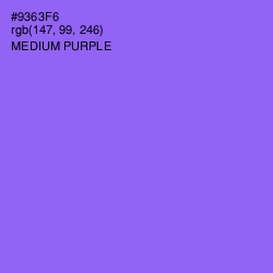 #9363F6 - Medium Purple Color Image