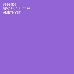 #9364D6 - Amethyst Color Image