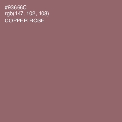 #93666C - Copper Rose Color Image