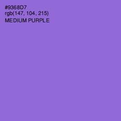 #9368D7 - Medium Purple Color Image